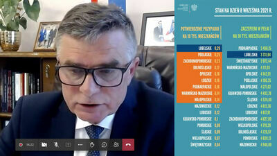 O sytuacji epidemicznej mówił dziś wojewoda lubelskich Lech Sprawka podczas wideokonferencji