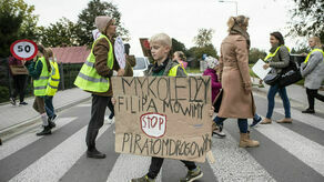 W tym miejscu zginął 9-letni Filip. Mieszkańcy wyszli na ulicę