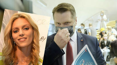 Anja Rubik i Przemysław Czarnek