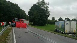 Śmiertelny wypadek na krajowej "19". Kierowca osobówki zginął na miejscu