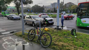 Niebezpieczny poranek na Czechowie. Dwa zderzenia