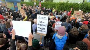 Niedawny protest w Warszawie