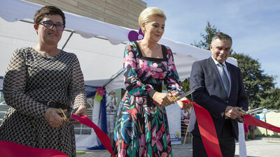 Lubelskie: Pierwsza dama w nowym przedszkolu i na festynie [zdjęcia]