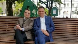 Marcin Nowak i Szymon Hołownia