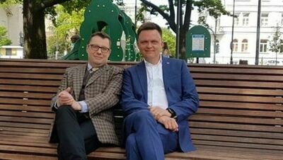 Marcin Nowak i Szymon Hołownia
