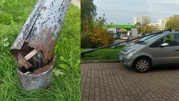 Zniszczenie w Puławach