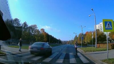 Nagranie z kamery samochodowej