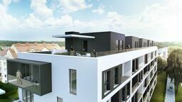 Jedną z nowych inwestycji mieszkaniowych w Puławach jest utrzymany w bieli i szarości blok, który powstanie przy ul. Sieroszewskiego. Za jego budowę odpowiada spółka Jablon