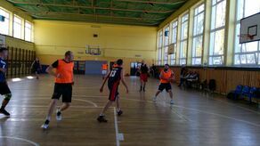 Fragment meczu Lipa Team (pomarańczowe stroje) z WinPlay