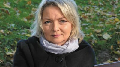 Agata Radzięciak z aniołem, którego dostają wszyscy dawcy