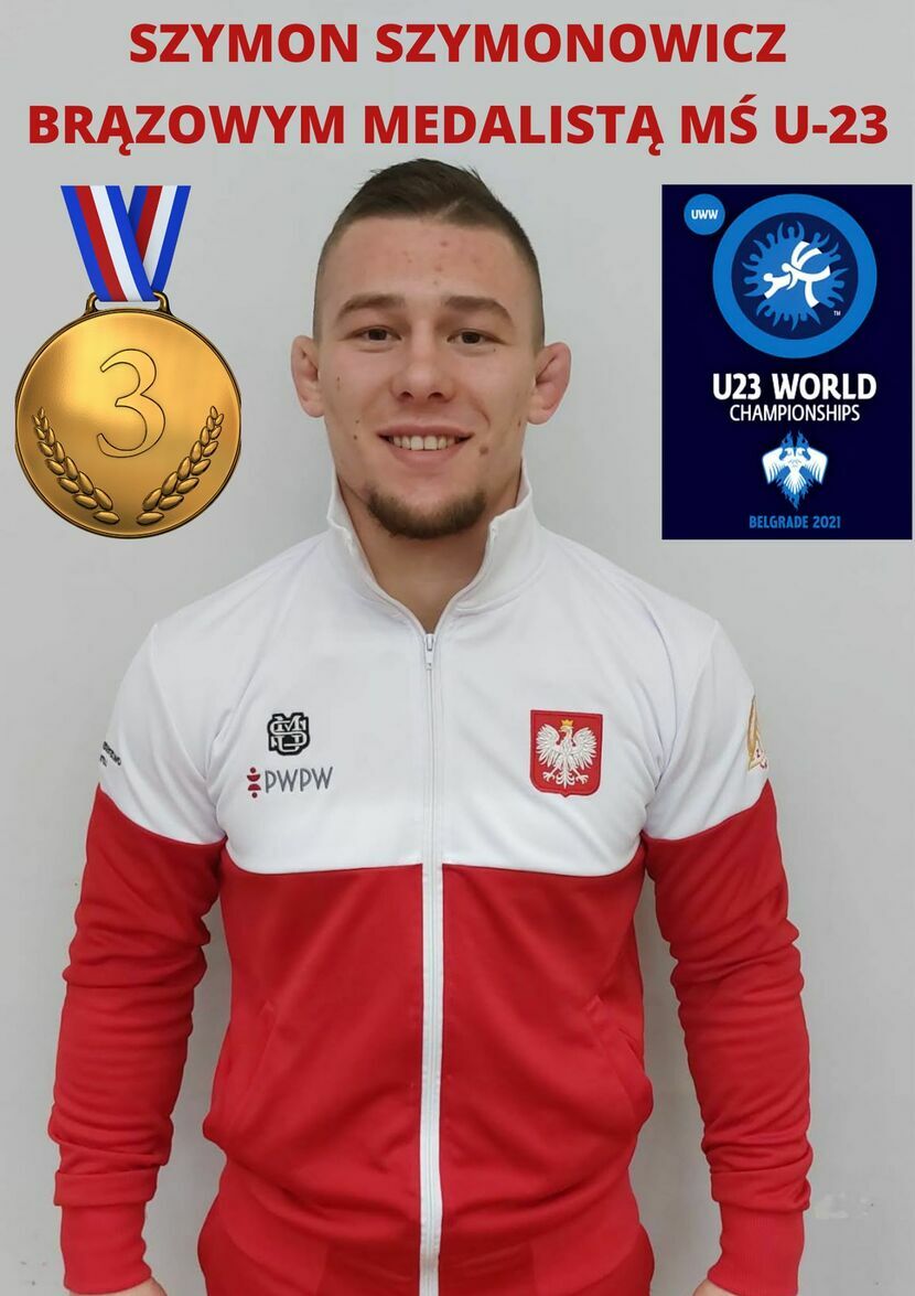 Zawodnik Cementu-Gryfa Chełm Szymon Szymonowicz wywalczył w Belgradzie brązowy medal mistrzostw świata U 23<br />
<br />
