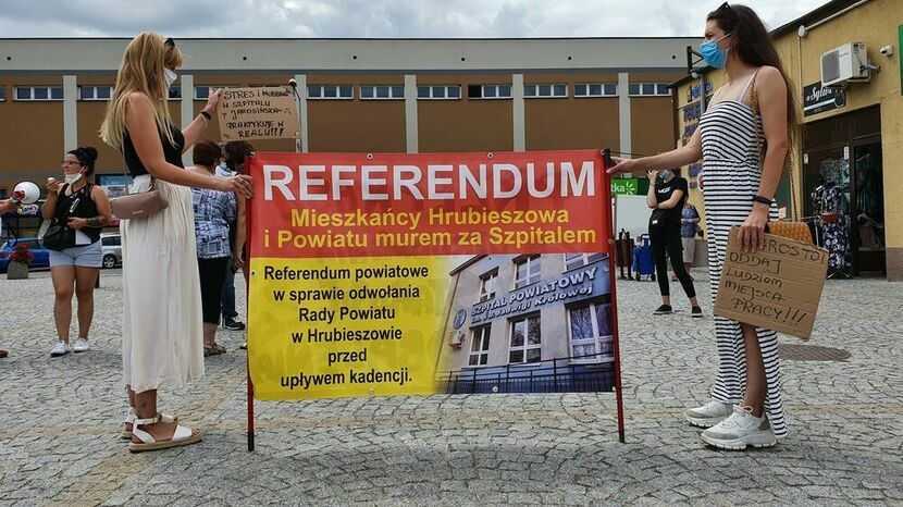 Manifestacja zorganizowana w Hrubieszowie 23 lipca