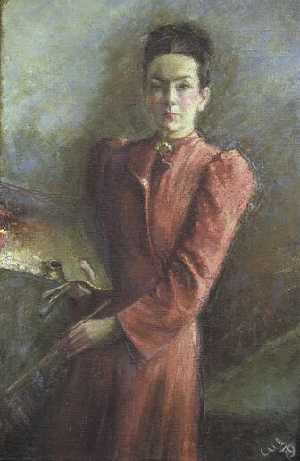 Aleksandra Wachniewska, autoportret z 1959 roku 