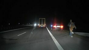 Chwilę wcześniej doszło do wypadku. Nagranie z wideorejestratora