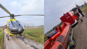 Lubelskie. Akcja ratowania wędkarzy, którzy wpadli do wody. "Byli bardzo wychłodzeni"