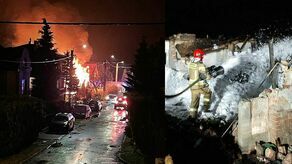 Pożar w Kraśniku. Było podejrzenie, że w pustostanie może ktoś pomieszkiwać