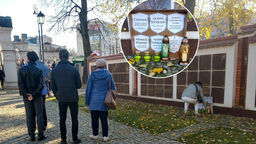 Lublin. Na cmentarzu przy ul. Lipowej symboliczne tablice poświęcone zmarłym na granicy