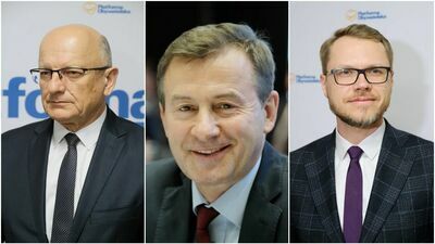 Od lewej: Krzysztof Żuk, Krzysztof Grabczuk i Michał Krawczyk.