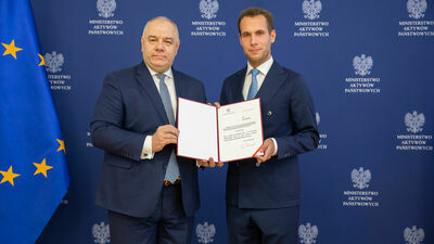 Jacek Sasin (z lewej) i Jan Kanthak