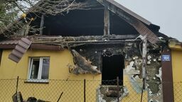 Dom po pożarze