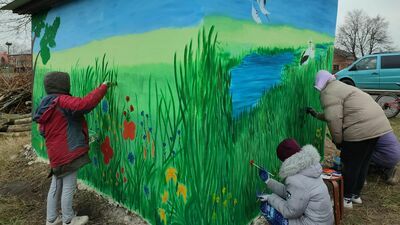 W malowanie zaangażowała się społeczność wsi