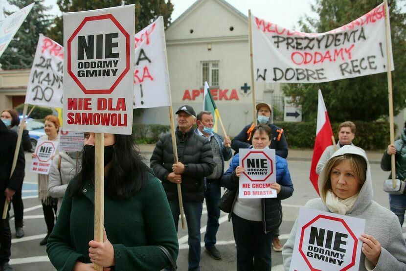 Niedawny protest w Lublinie