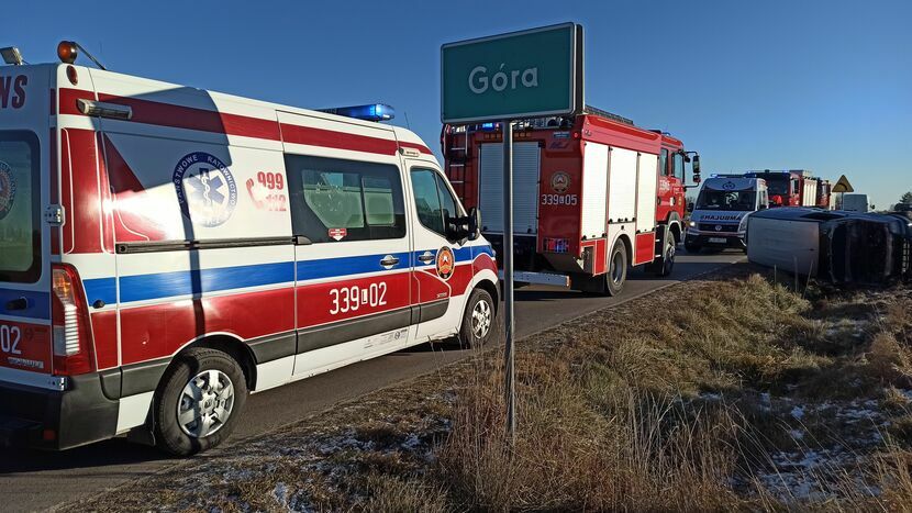 Ostatnio karetka OSP Wojciechów wyjeżdżała do działań związanych z wypadkiem w miejscowości Góra. 21 grudnia dachował tam samochód