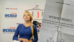 Marta Wcisło i otrzymany przez nią "wyrok"