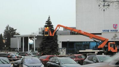 Choinka przy Ratuszu już ubrana. Tegoroczna świąteczna oprawa miasta rozbłyśnie 6 grudnia około godz. 15