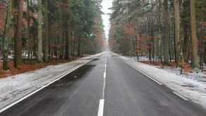 Pięknie wyremontowana droga powiatowa nr 2951L.Odcinek środkowy, przez Roztoczański Park Narodowy

