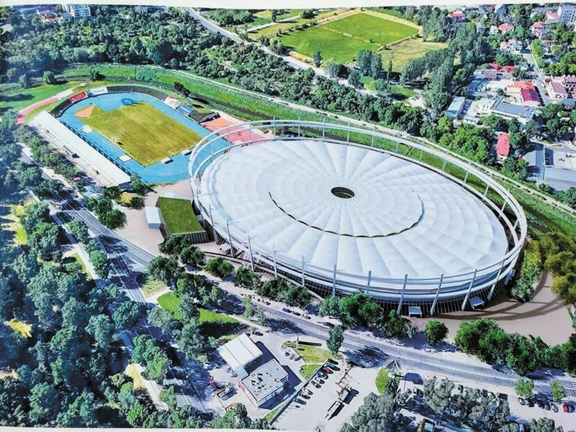Tak, według starej koncepcji, miałby wyglądać nowy stadion przy Al. Zygmuntowskich