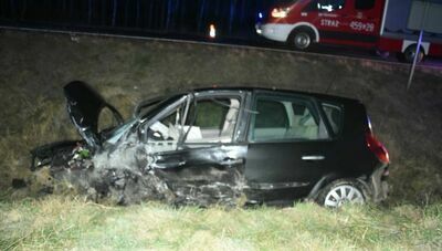 Wypadek w powiecie lubartowskim. 38-latka miała promil alkoholu w organizmie