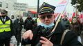 Kolejarze protestowali przed konsulatem Ukrainy w Lublinie