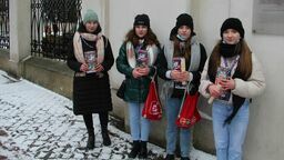 Uczennice ze Szkoły Podstawowej numer 4 