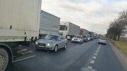 Kolejki ciężarówek do Koroszczyna 