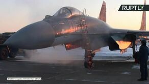 Rosyjskie myśliwce Su-35S na Białorusi. Przygotowania do wspólnych manewrów