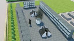 Wizualizacja kolumbarium w Kraśniku