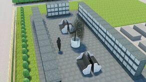 Wizualizacja kolumbarium w Kraśniku