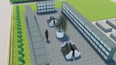 Wizualizacja kolumbarium w Kraśniku