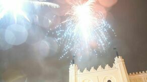 Fajerwerki nad Zamkiem. Tak przywitano nowy rok w Lublinie