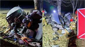 Potworny wypadek na drodze wojewódzkiej. Młody kierowca zginął na miejscu
