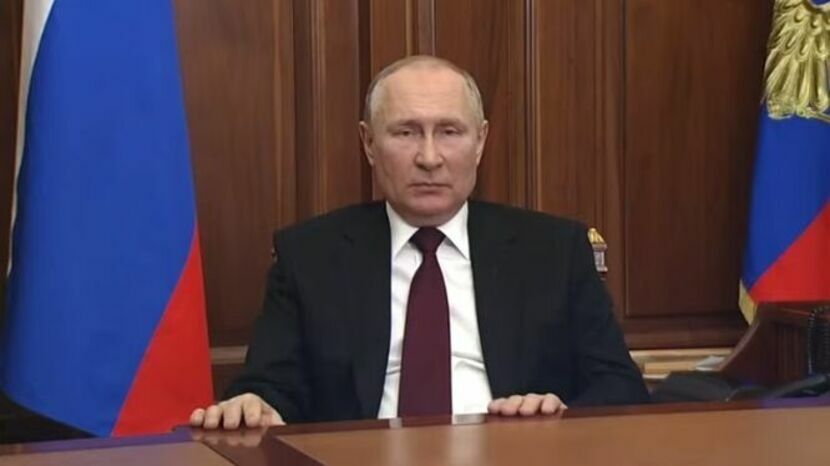 Władimir Putin podczas dzisiejszego przemówienia