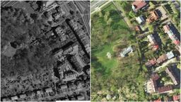 Tak zabytkowy park na Węglinie wyglądał w roku 2003 (z lewej), a tak w zeszłym roku