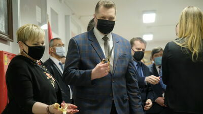 W środę w szkole w Snopkowie odbyło się symboliczne przecięcie wstęgi