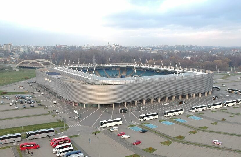 Stadion Arena Lublin zostanie dziś o godz. 18 podświetlony na barwy żółto-niebieskie