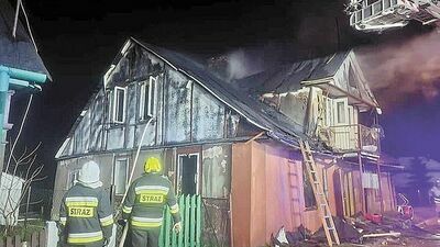 27 stycznia 2022, akcja gaśnicza przy ul. Targowej