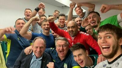 Piłkarze AZS AWF Biała Podlaska mają powody do radości – awansowali do ćwierćfinału Pucharu Polski

