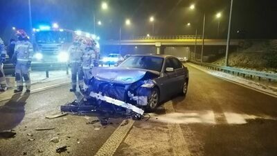 Zniszczone BMW i 2,5 tys. zł mandatu. Kolizja na obwodnicy Białej Podlaskiej