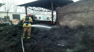 Ogromne straty po pożarze składowiska opon pod Lublinem