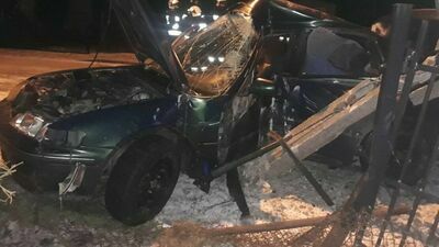 Lubelskie. Za szybko, za ślisko. Honda na słupie